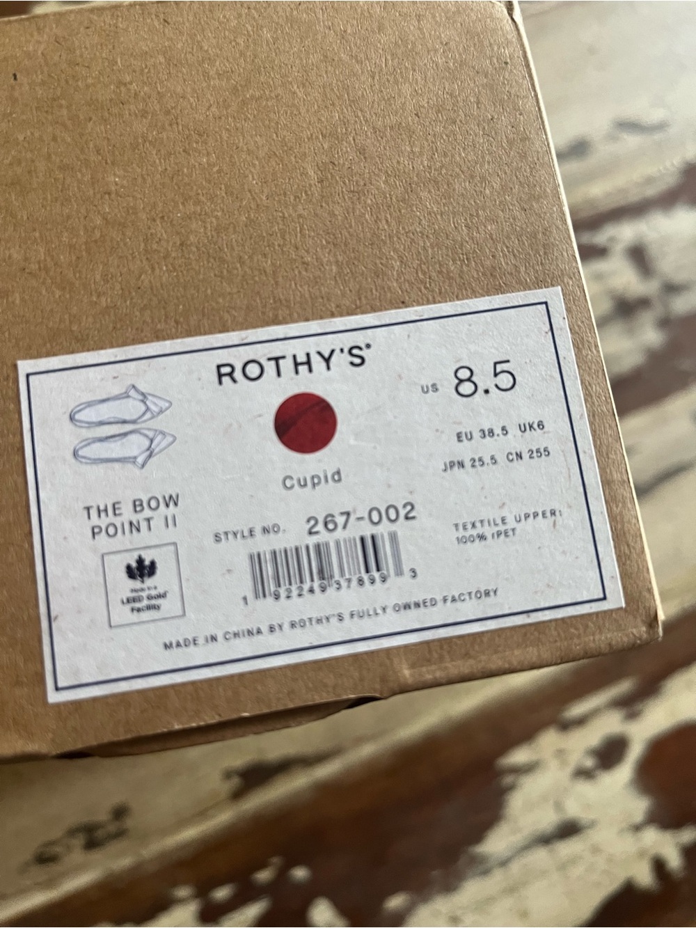 New Rothy's Red Knit Bow Slip-On Flats 8.5 - Picture 4 of 4